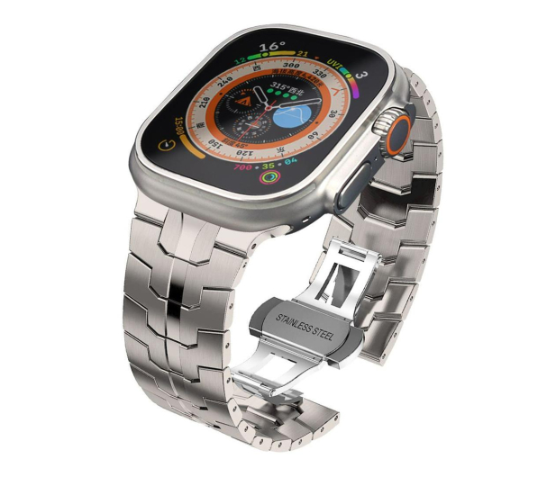 TECH-PROTECT Stainless Line do Apple Watch 44/45/46/49 mm titanium - 1273605 - zdjęcie 2